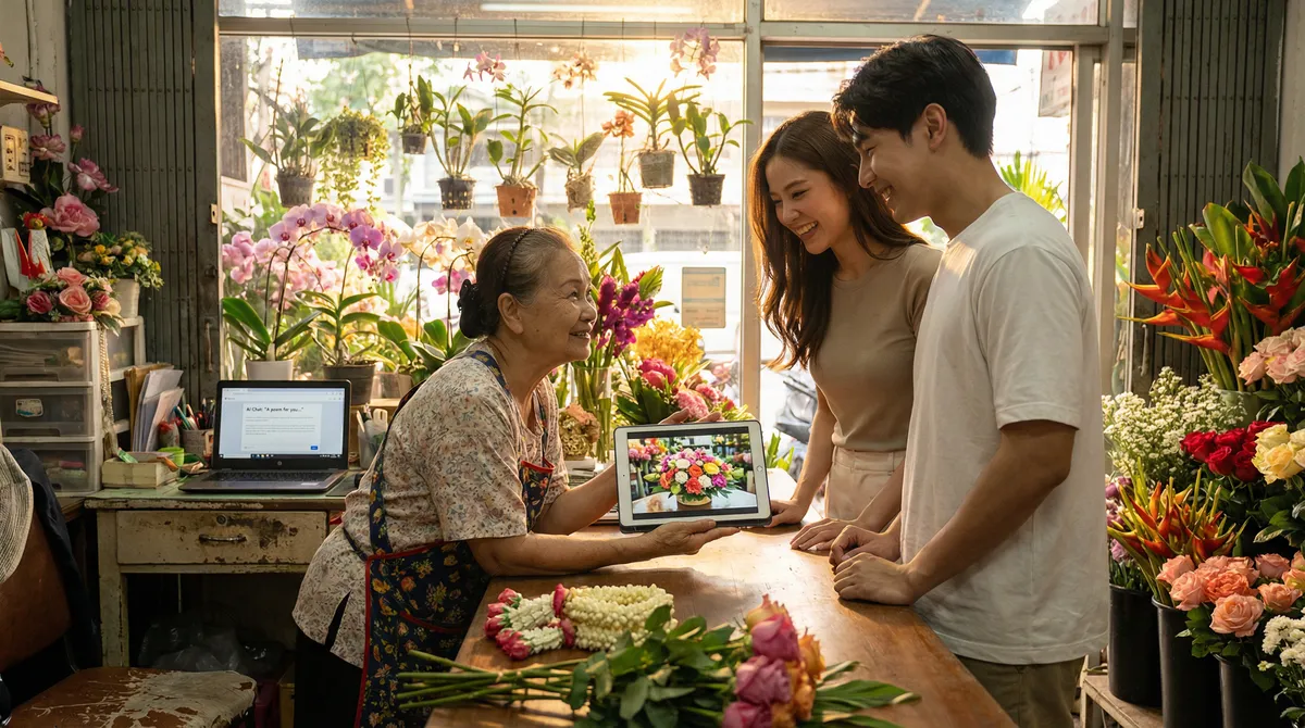 Local Hero: ร้านดอกไม้เล็กๆ ที่ใช้ AI แย่งลูกค้าจากห้างใหญ่